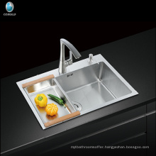 CUPC undermount single bowl stainless steel zero radius sink handmade kitchen sink